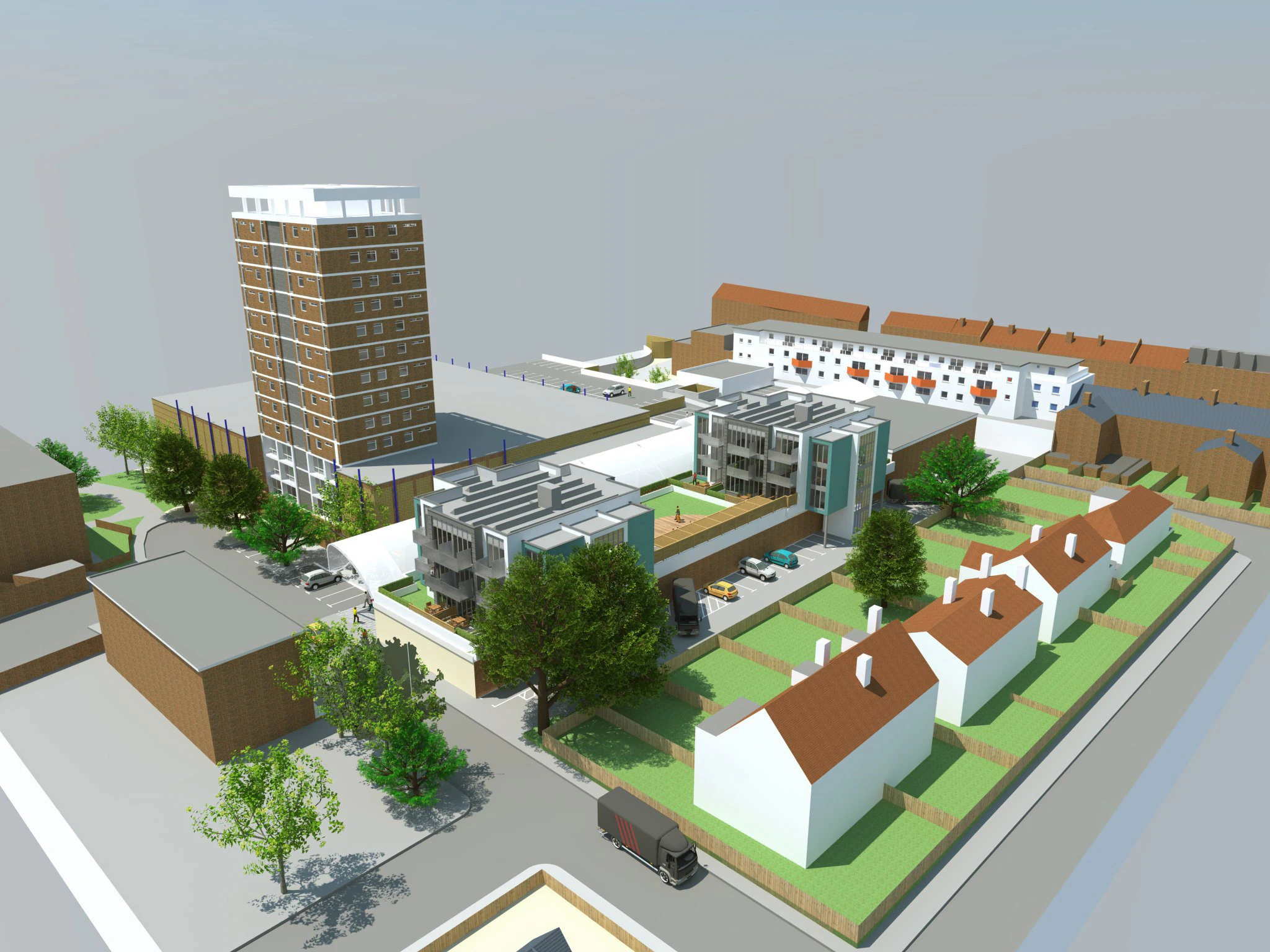Shopping Centre – Wallington Square (Phase II) — Retail project in UK by W&M Architects